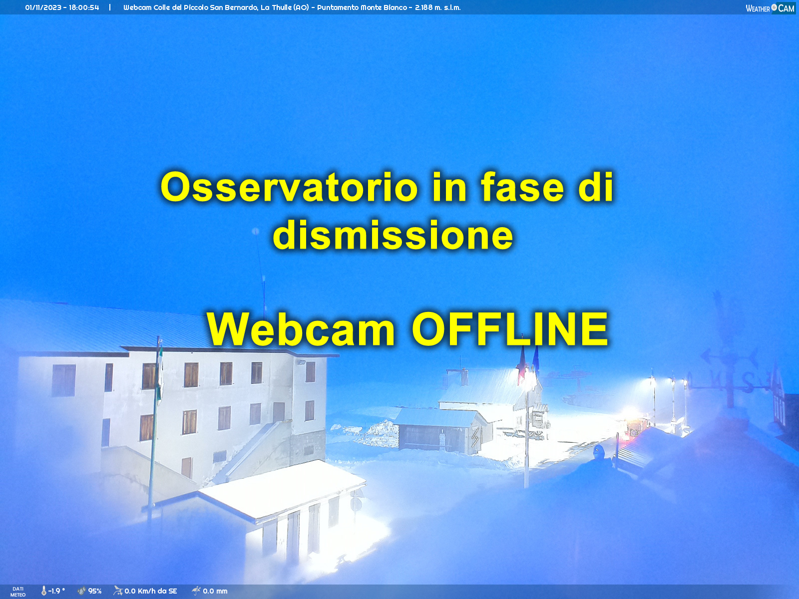 Webcam <br><span>Il Colle del Piccolo San Bernardo - vista lato Italia</span>